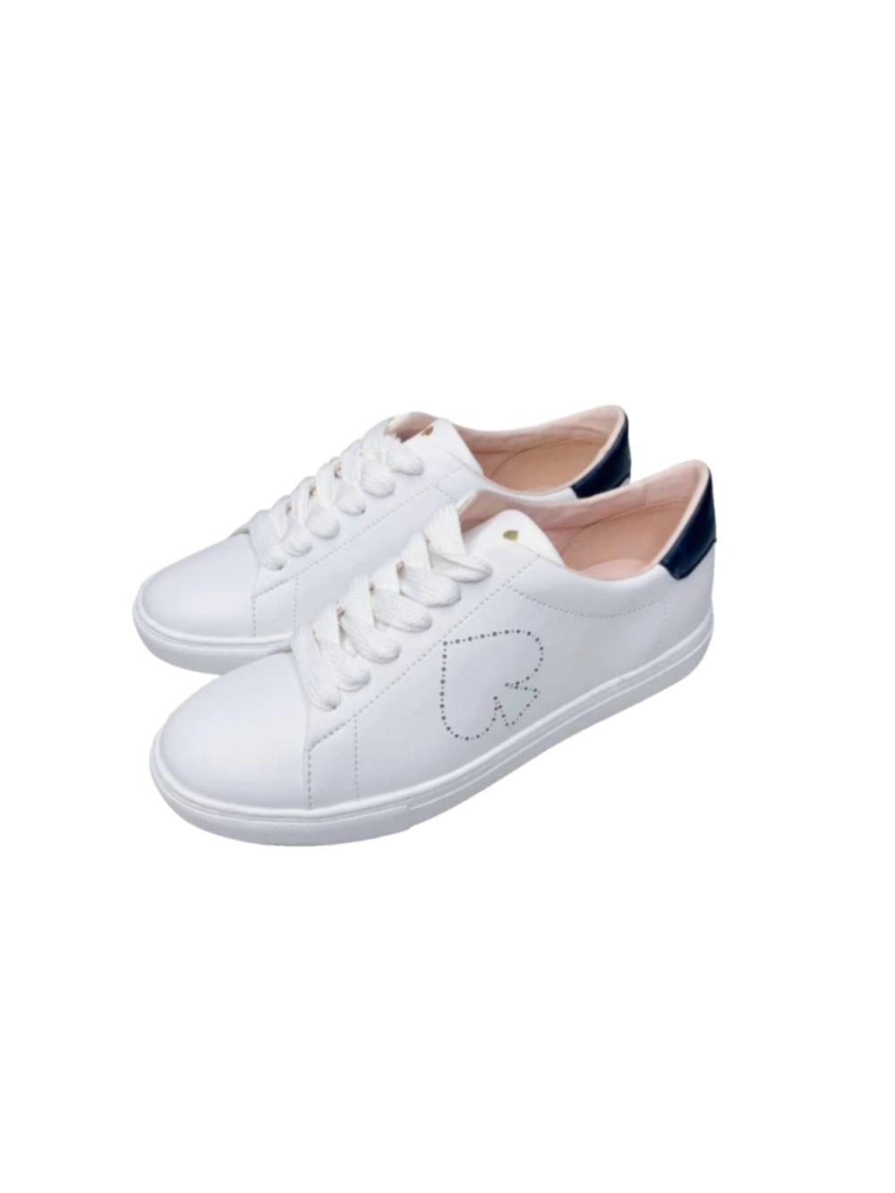 kate Spade angelise white leather Sithouette sneakers tennis shoes size 9.5B